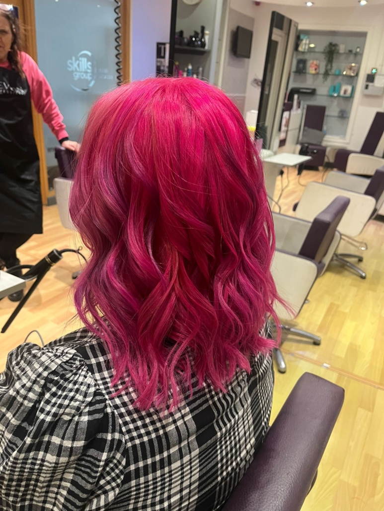 Vivid pink colour transformation