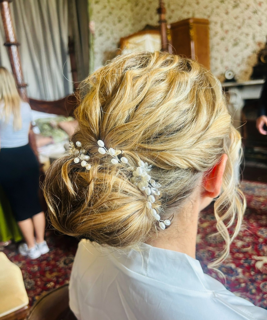 Soft occasion updo